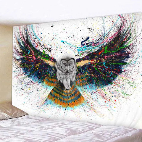 Owl Print Tapestry-ToShay.org