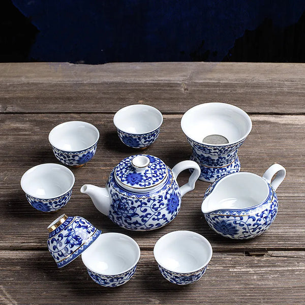 Blue White Porcelain Tea Sets-ToShay.org