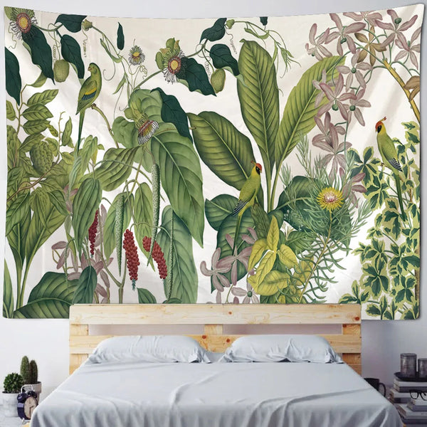 Tropical Plant Art Tapestry-ToShay.org