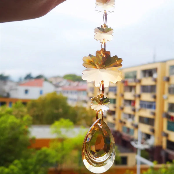 Champagne Crystal Pendants-ToShay.org