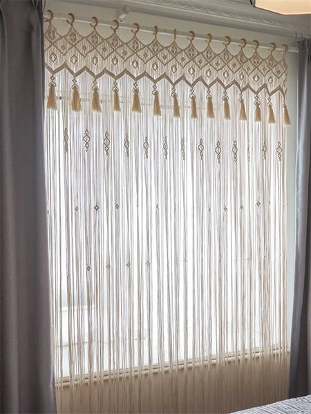 Macrame Door Curtain-ToShay.org