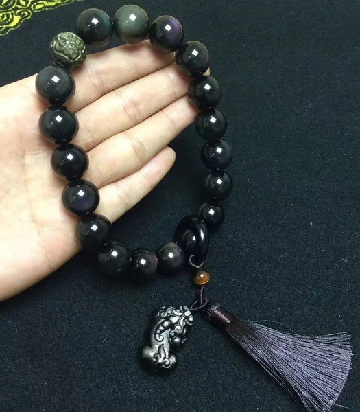 Black Obsidian Prayer Beads-ToShay.org