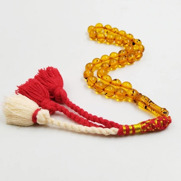 Yellow Amber Prayer Beads-ToShay.org