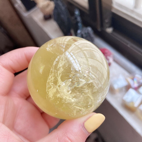 Yellow Citrine Crystal Ball-ToShay.org