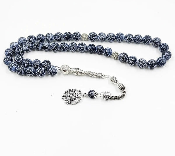 Blue Agate Prayer Beads-ToShay.org