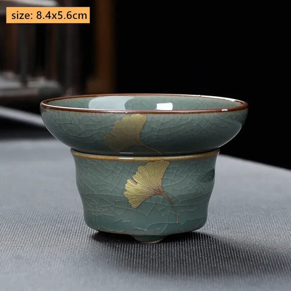 Green Crack Glaze Tea Set-ToShay.org