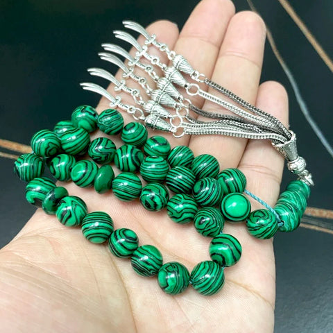 Green Malachite Prayer Beads-ToShay.org