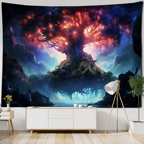 Psychedelic Forest Tapestry-ToShay.org