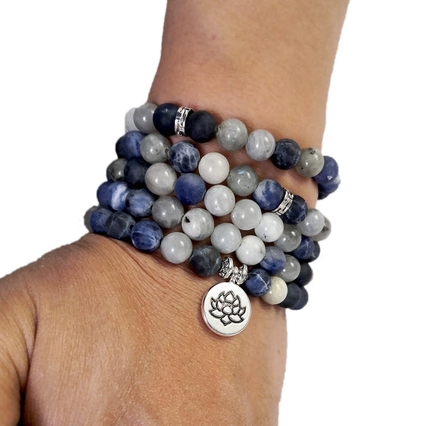 Blue Moon Stone Prayer Beads-ToShay.org