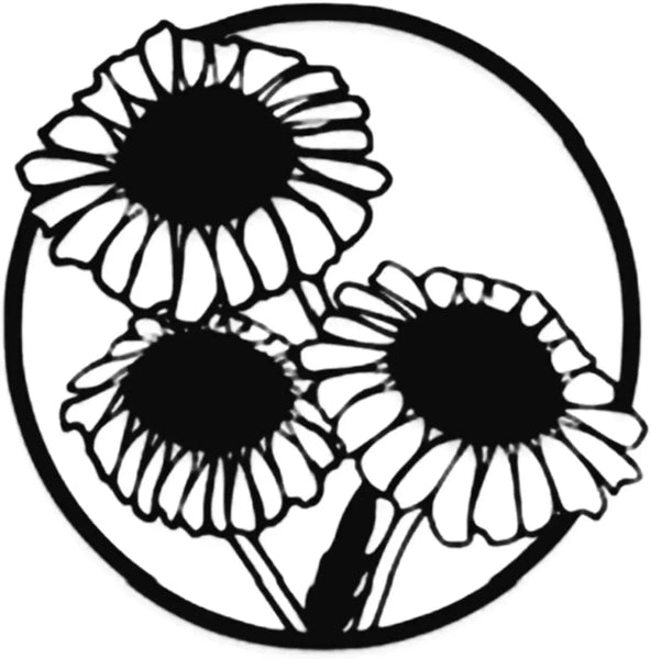 Black Flower Wall Art-ToShay.org