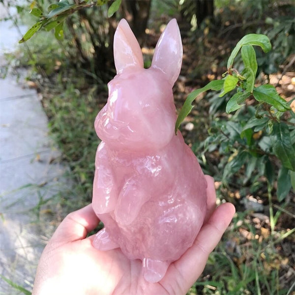 Pink Rose Quartz Rabbit-ToShay.org