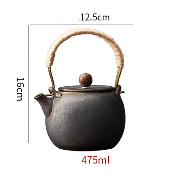 Rust Glaze Ceramic Teapot-ToShay.org