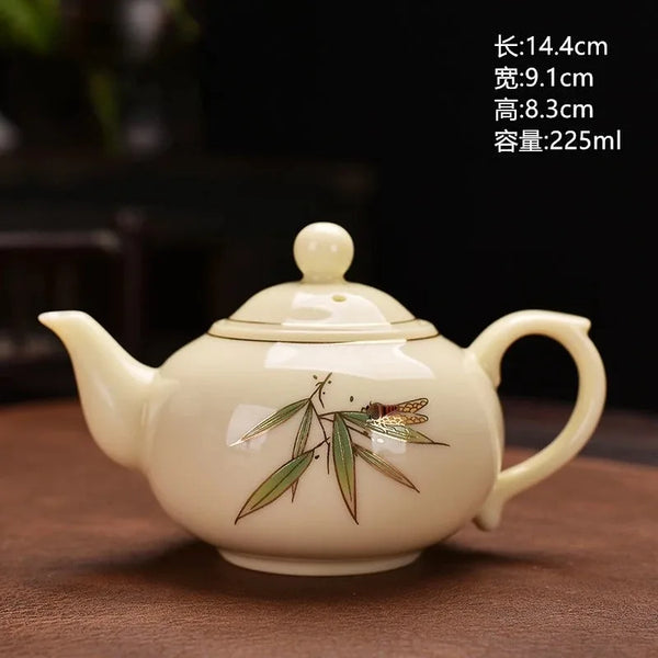 White Porcelain Tea Pot-ToShay.org