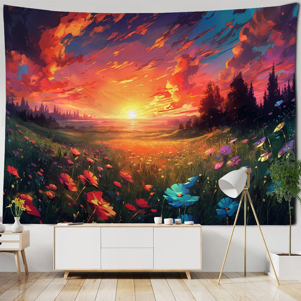 Flower Art Tapestry-ToShay.org