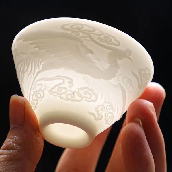 White Ceramic Tea Cup-ToShay.org