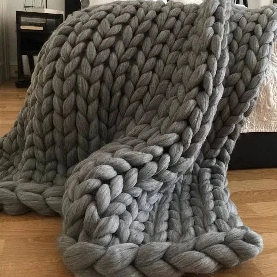 Knitted Throw Blanket-ToShay.org