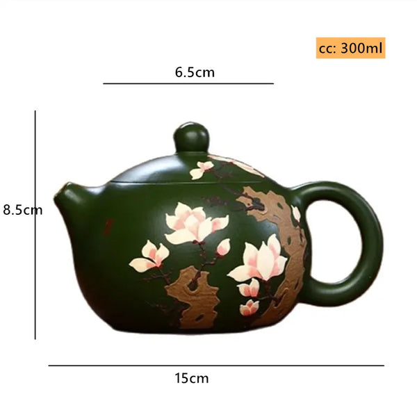 Green Clay Tea Pot-ToShay.org