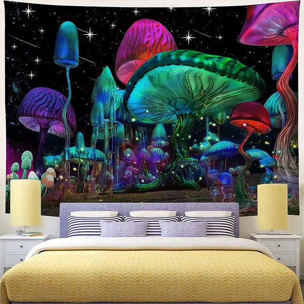 Mushroom Forest Tapestry-ToShay.org