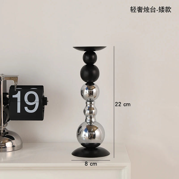 Black Steel Candle Stands-ToShay.org