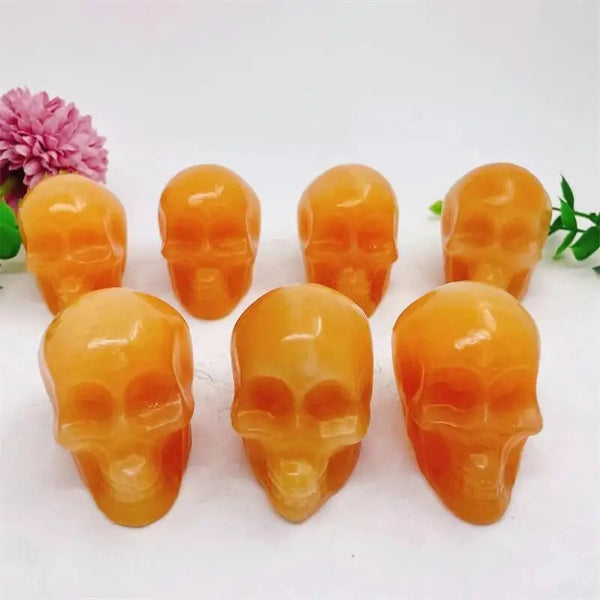 Yellow Calcite Skull-ToShay.org