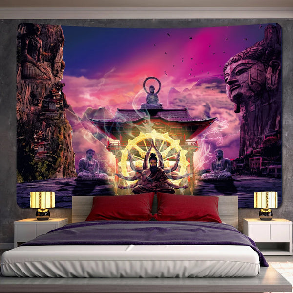 Buddha Meditation Tapestry-ToShay.org