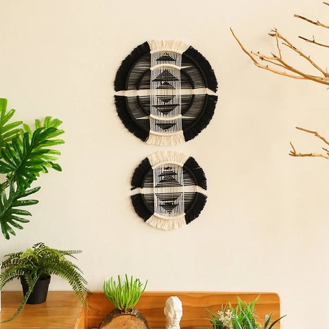 Black Macrame Wall Hanging-ToShay.org