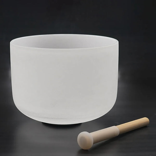 White Frosted Crystal Bowl-ToShay.org