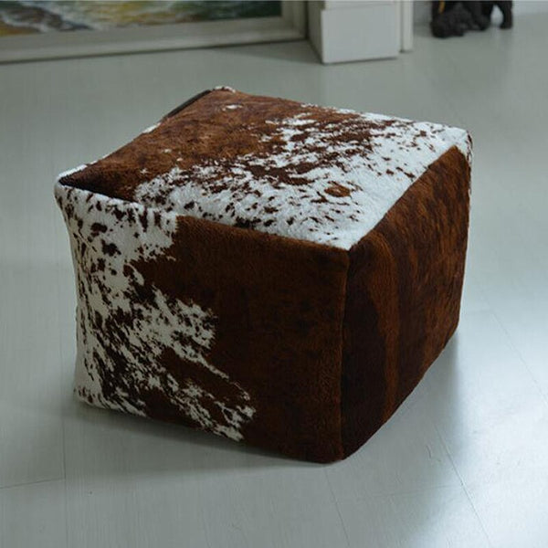 Cowhide Footstool Cover-ToShay.org