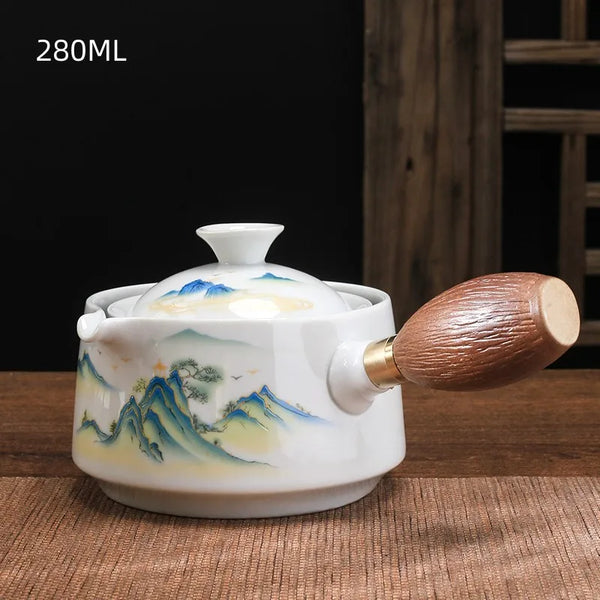 Glazed Ceramic Rotation Tea Maker-ToShay.org