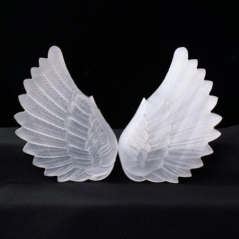 White Selenite Crystal Wings-ToShay.org