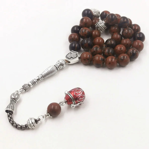 Red Mahogany Obsidian Prayer Beads-ToShay.org