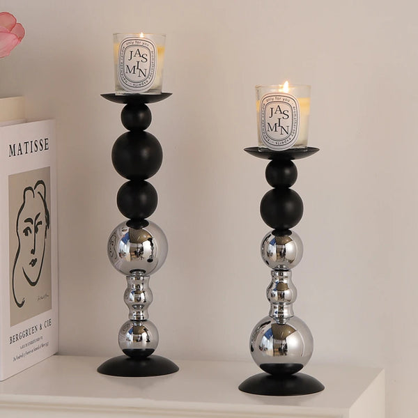 Black Steel Candle Stands-ToShay.org