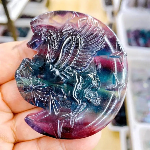 Rainbow Fluorite Unicorn-ToShay.org