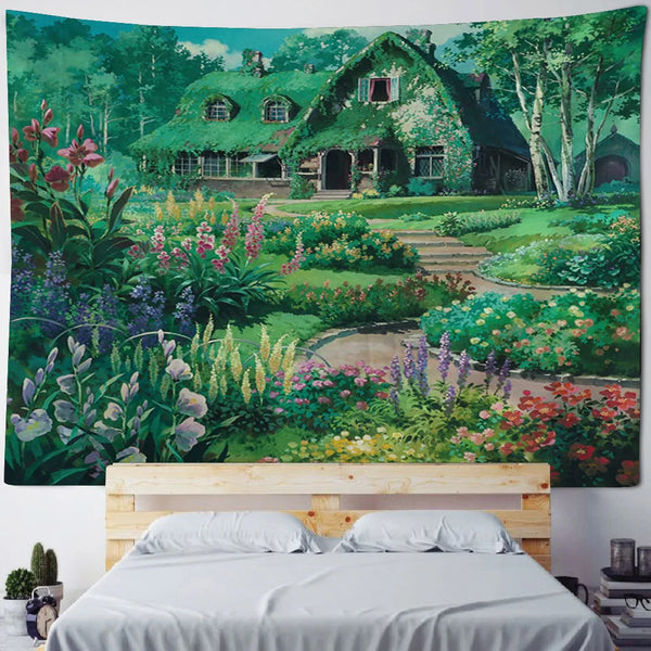 Forest Cottage Tapestry-ToShay.org