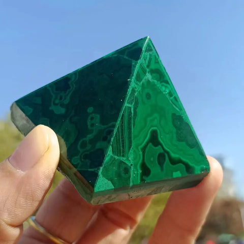 Green Malachite Pyramid-ToShay.org