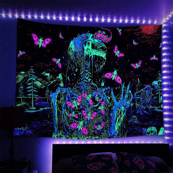 Fluorescent Art Tapestry-ToShay.org