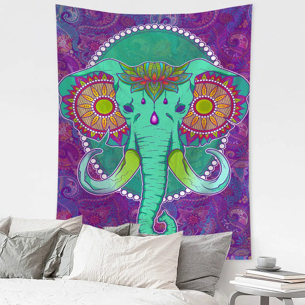 Elephant Art Tapestry-ToShay.org