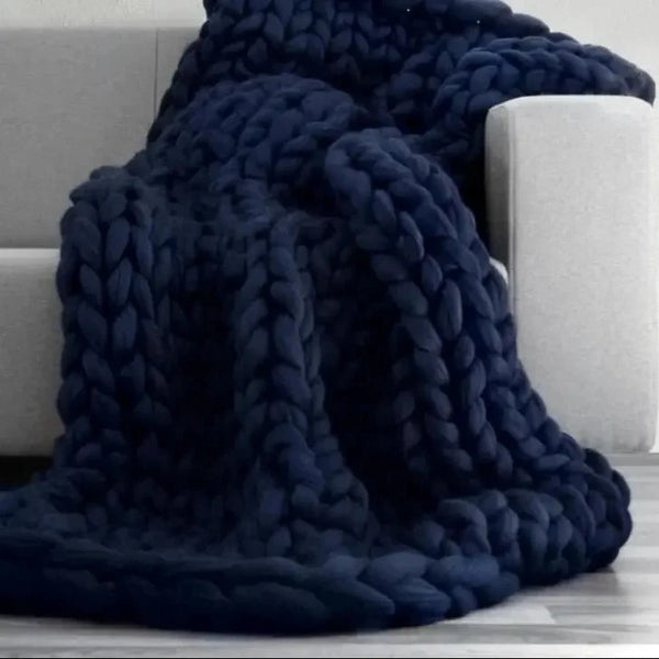 Knitted Throw Blanket-ToShay.org