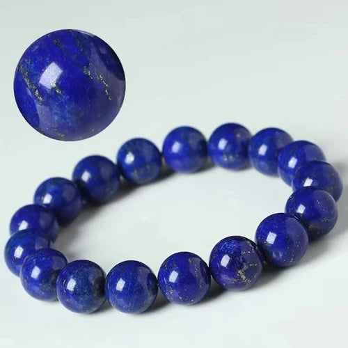 Blue Lapis Lazuli Bead Bracelet-ToShay.org