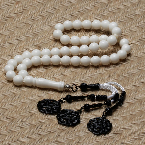 White Ivory Prayer Beads-ToShay.org