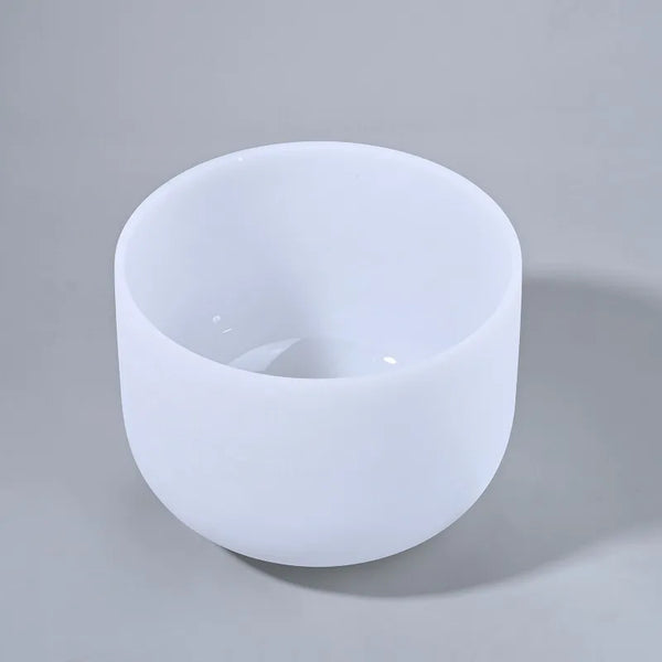 White Frosted Crystal Bowl-ToShay.org