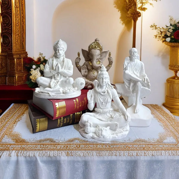 White Buddha Statues-ToShay.org