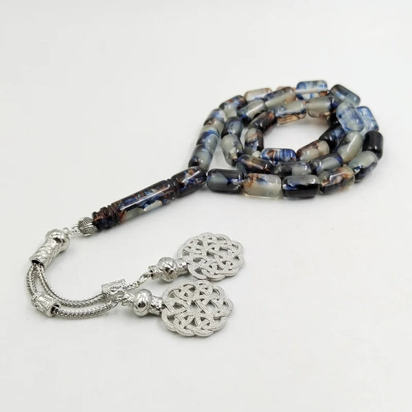 Blue Luminous Prayer Beads-ToShay.org