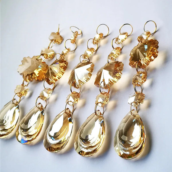 Champagne Crystal Pendants-ToShay.org