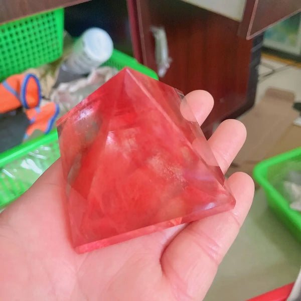 Red Smelting Crystal Pyramid-ToShay.org