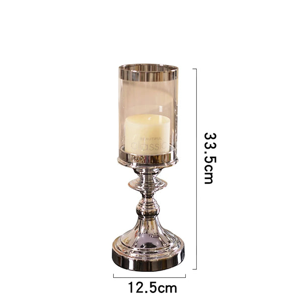 Crystal Glass Candle Holders-ToShay.org