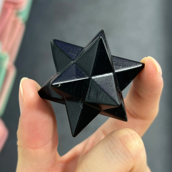 Black Obsidian Polyhedron-ToShay.org