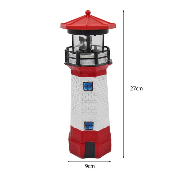 Lighthouse Rotating Solar Light-ToShay.org