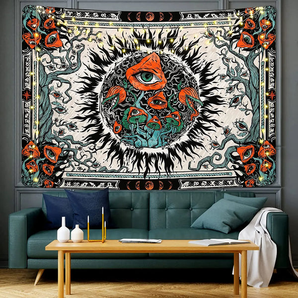 Mushroom Eye Tapestry-ToShay.org