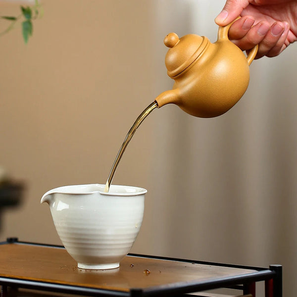 Yellow Yixing Clay Teapot-ToShay.org